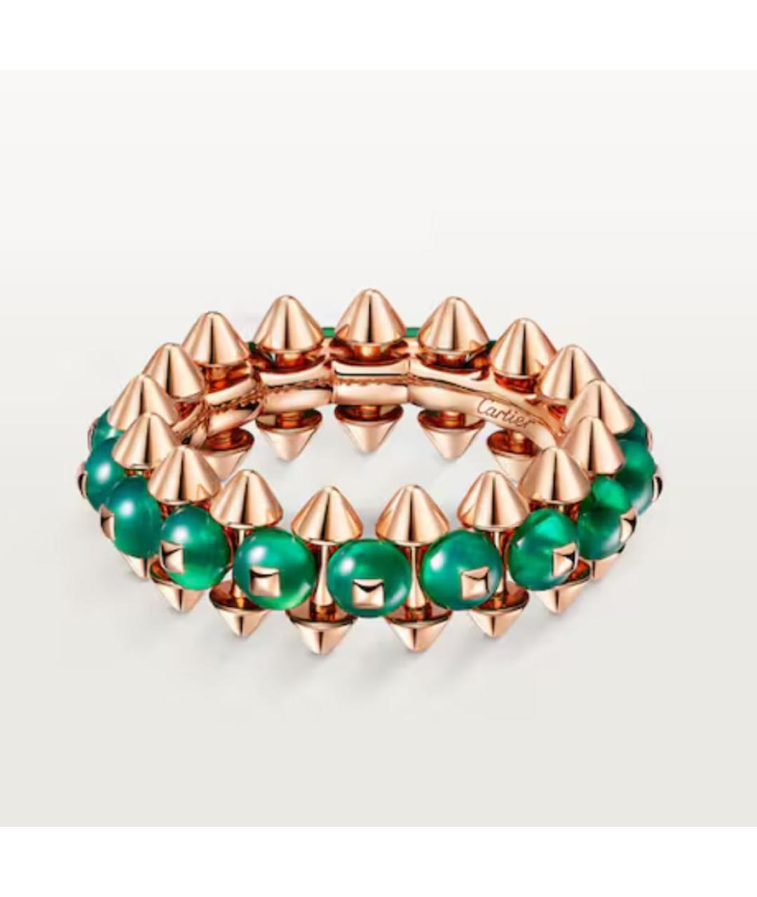 CARTIER Зеленые кольцо из розового золота, фото 4