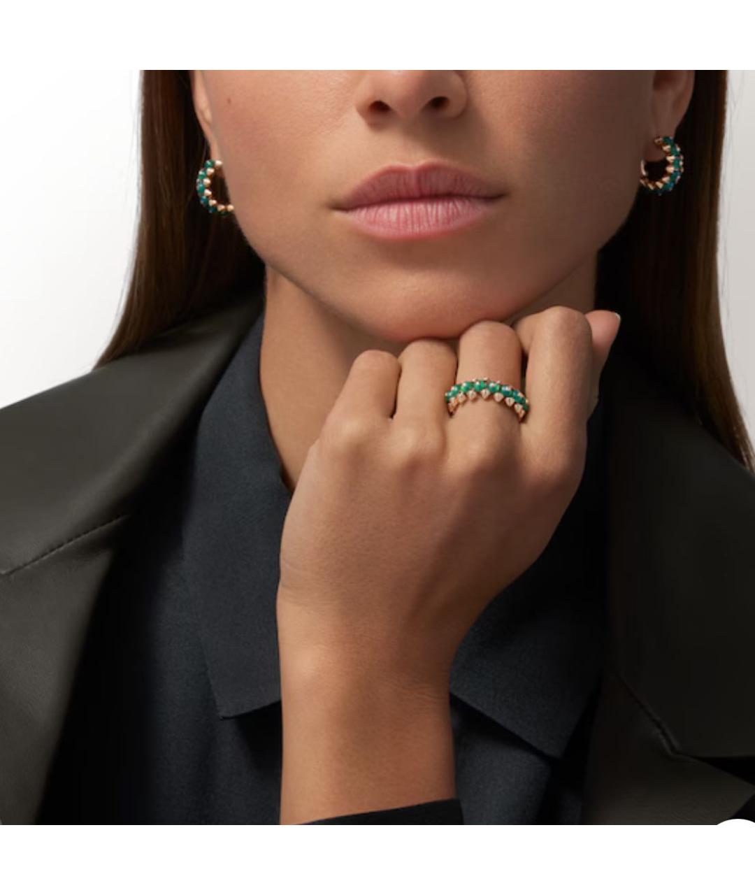 CARTIER Зеленые кольцо из розового золота, фото 3