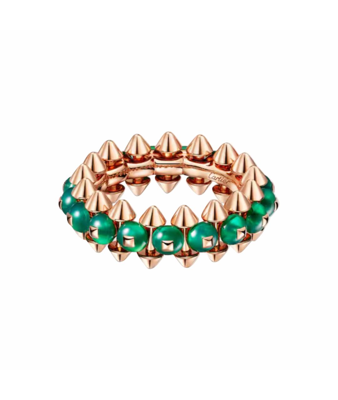 CARTIER Зеленые кольцо из розового золота, фото 1