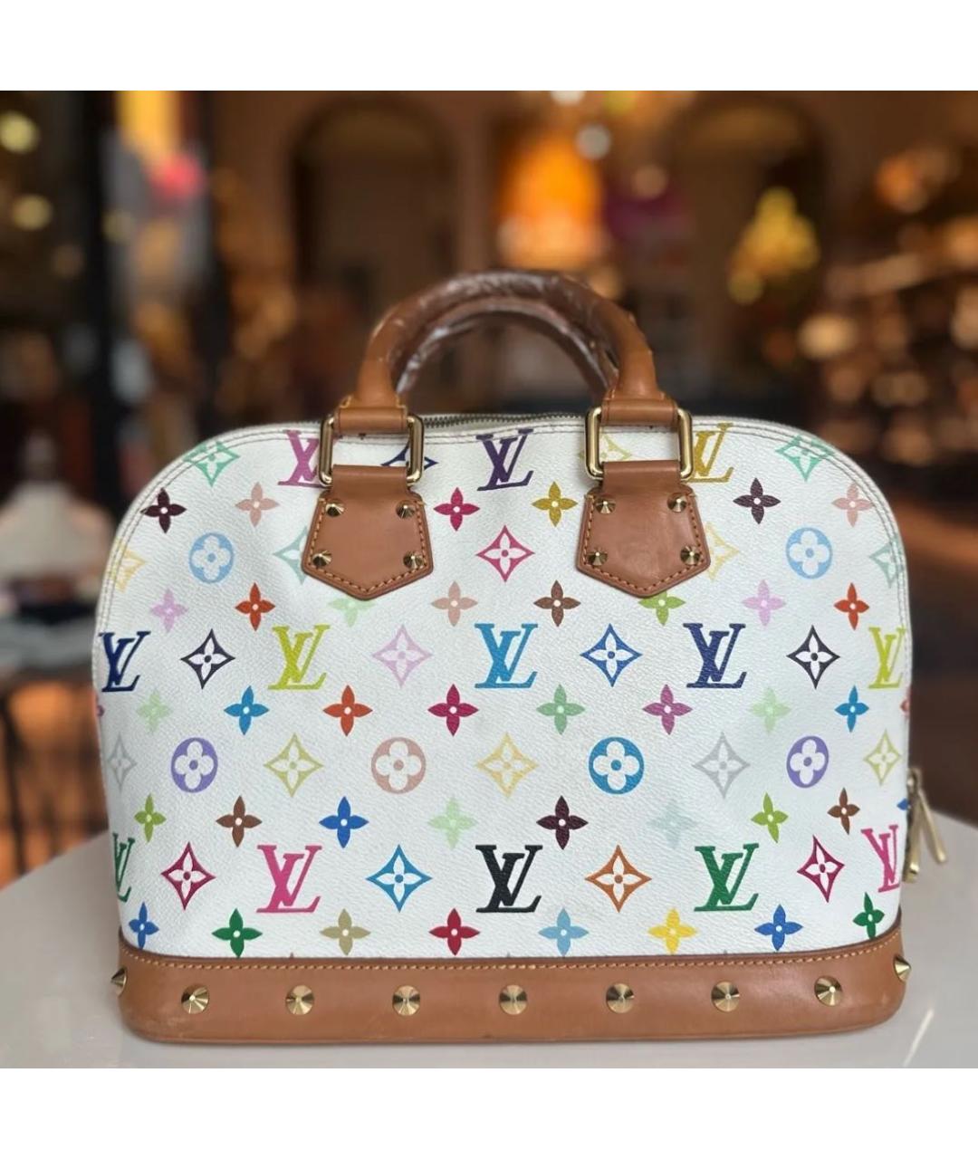 LOUIS VUITTON Белая сумка с короткими ручками, фото 3