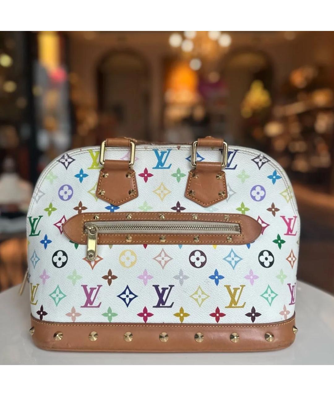 LOUIS VUITTON Белая сумка с короткими ручками, фото 2