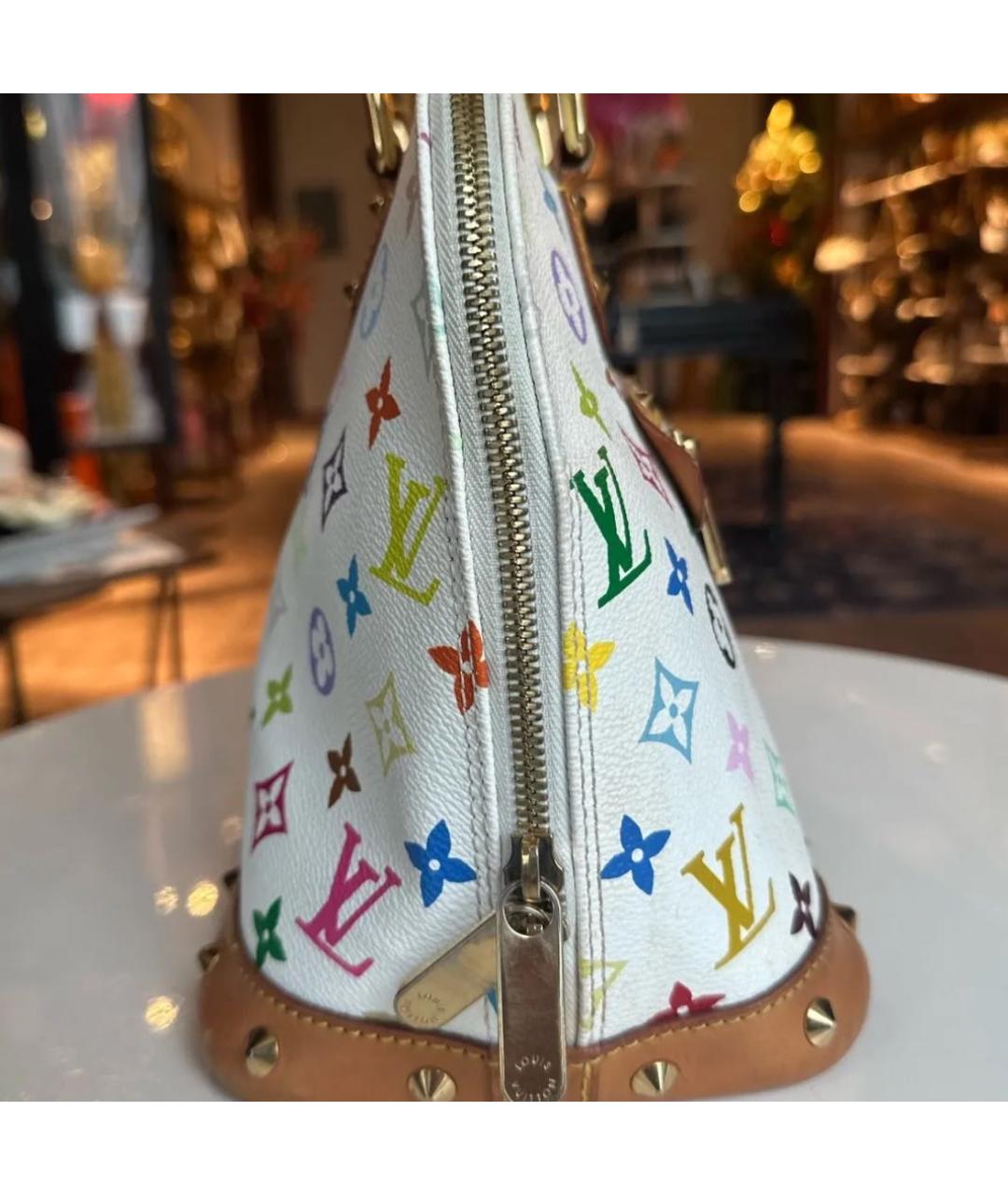 LOUIS VUITTON Белая сумка с короткими ручками, фото 4