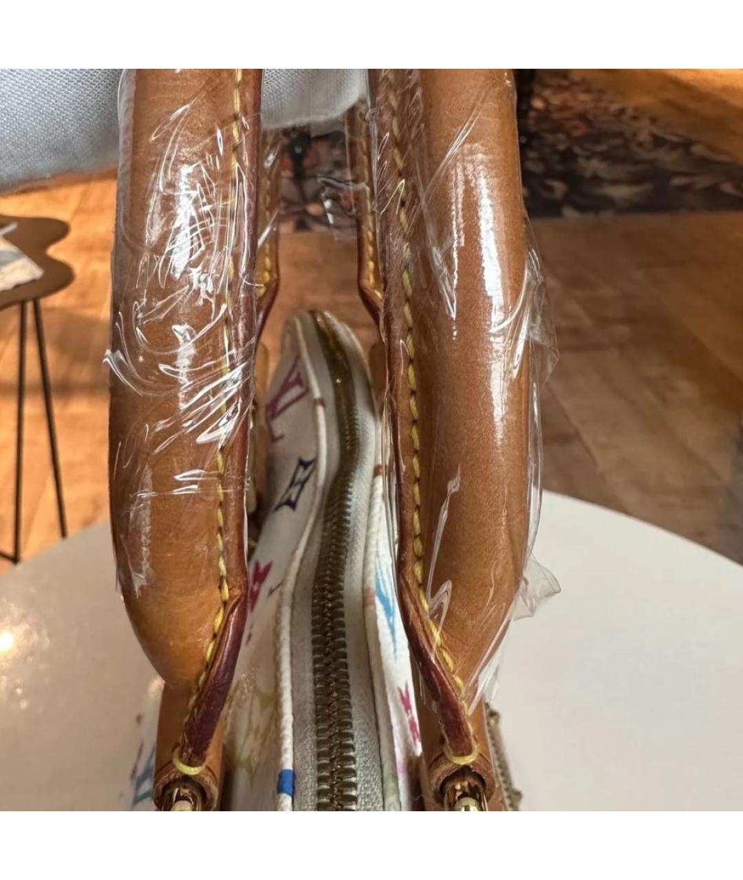 LOUIS VUITTON Белая сумка с короткими ручками, фото 5