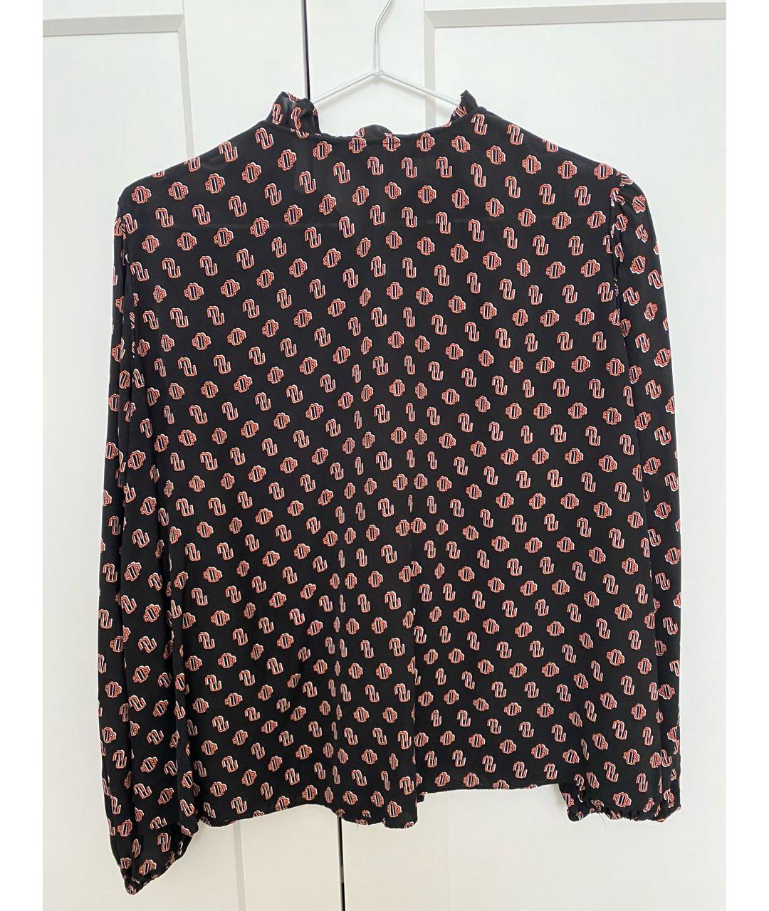 MAJE Черная вискозная блузы, фото 2