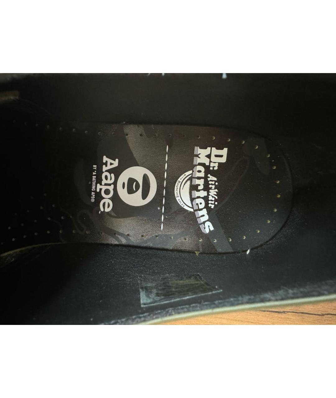 DR. MARTENS Хаки кожаные низкие ботинки, фото 8