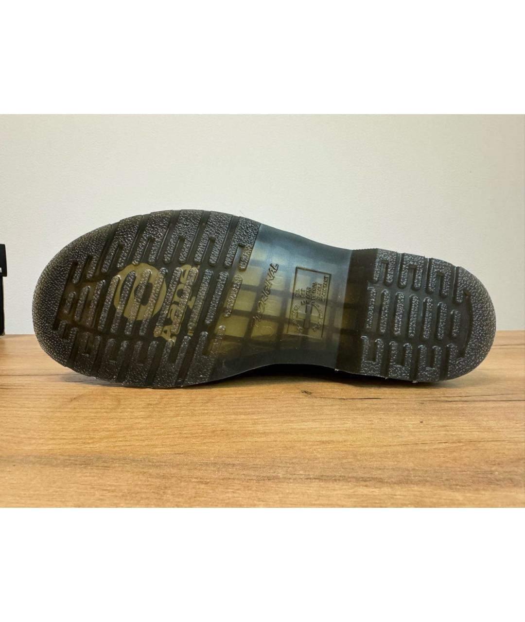 DR. MARTENS Хаки кожаные низкие ботинки, фото 5