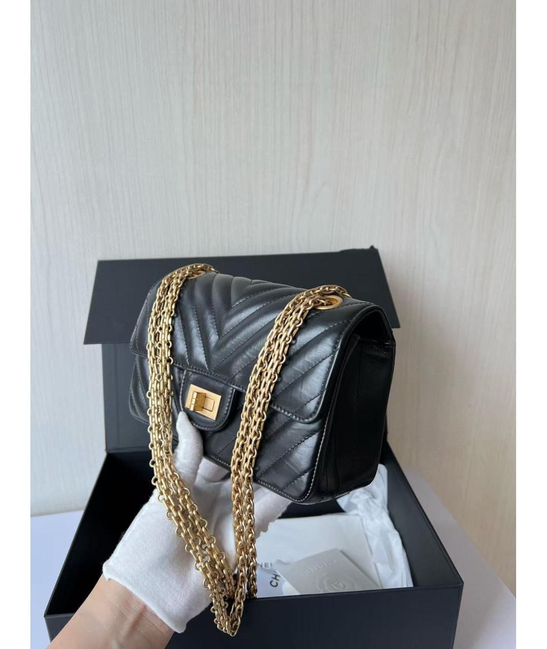 CHANEL Черная кожаная сумка через плечо, фото 4