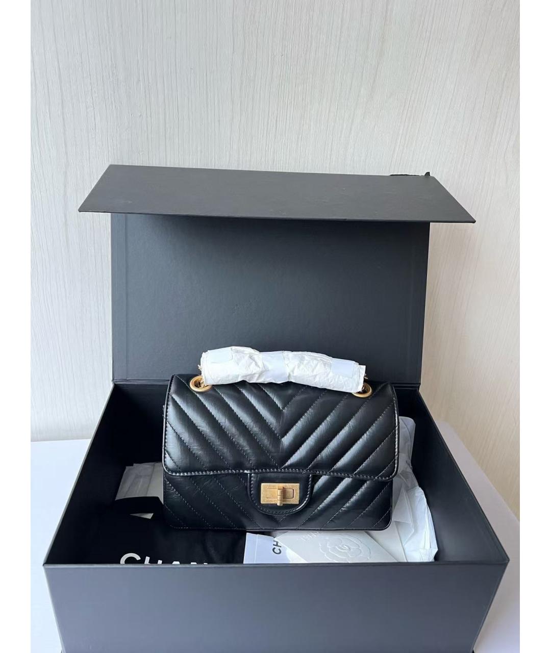 CHANEL Черная кожаная сумка через плечо, фото 2