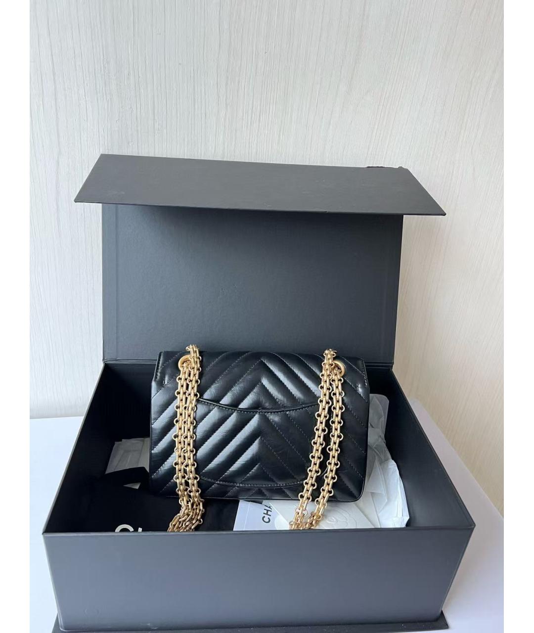 CHANEL Черная кожаная сумка через плечо, фото 3