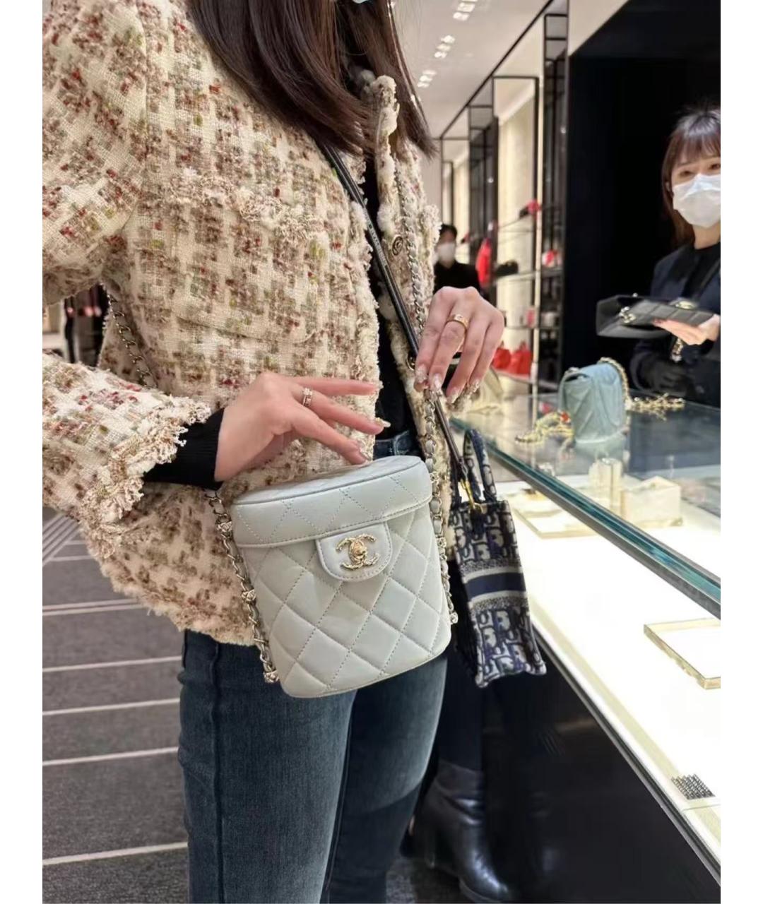 CHANEL Кожаная сумка через плечо, фото 6