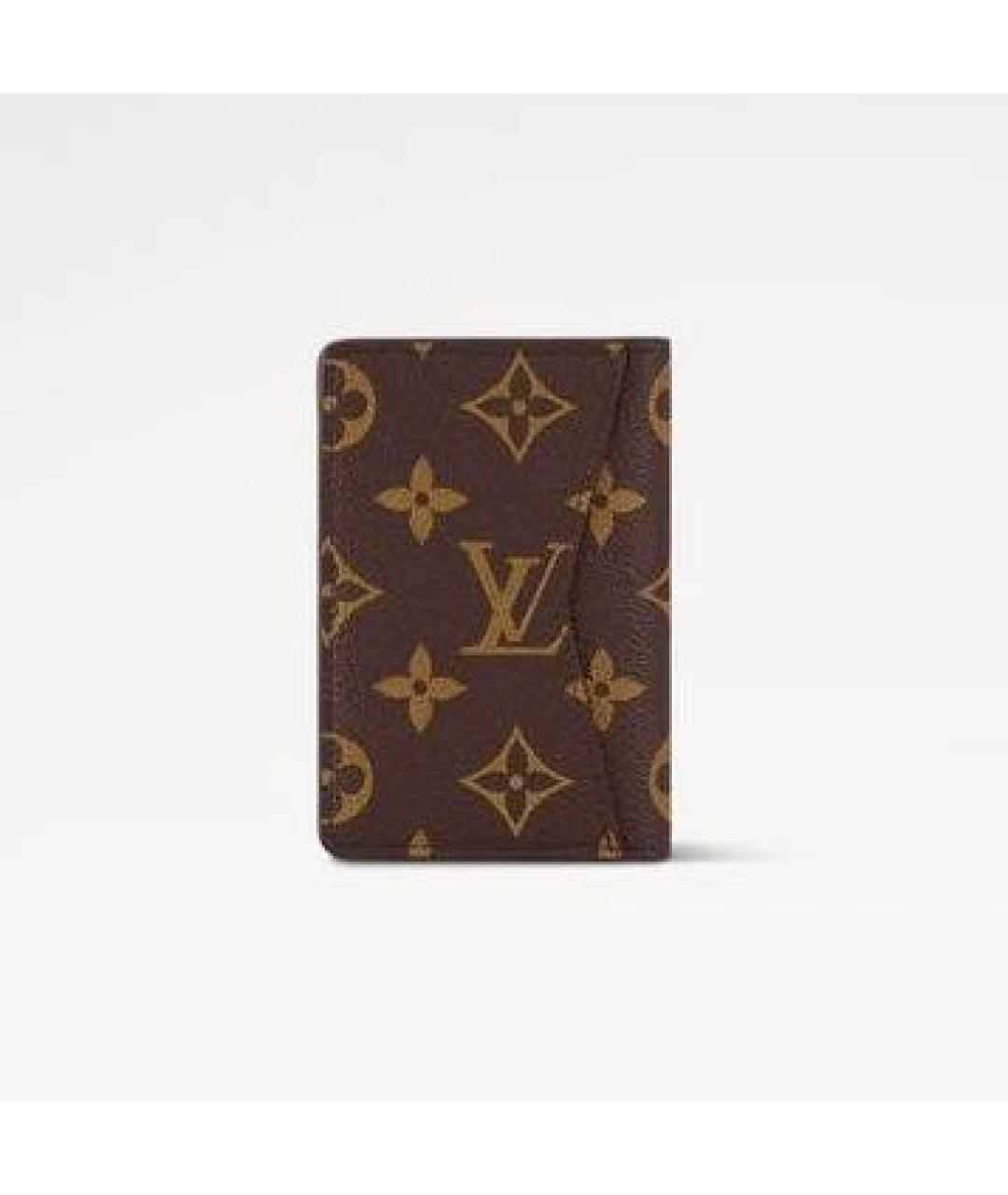 LOUIS VUITTON Коричневый кошелек, фото 5