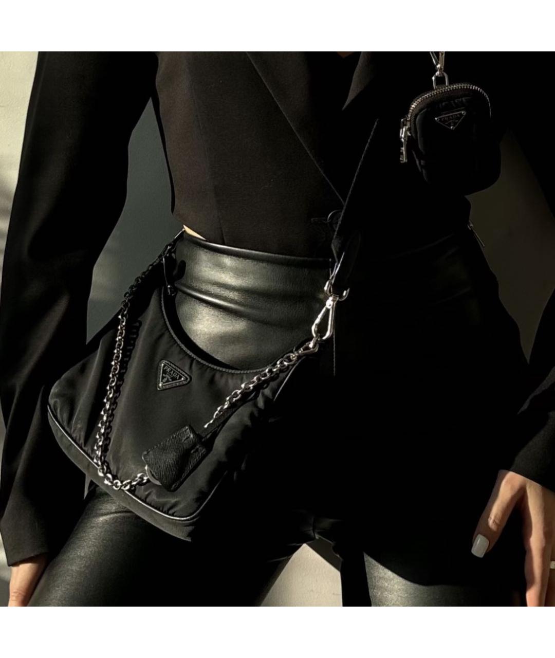 PRADA Черная сумка через плечо, фото 2