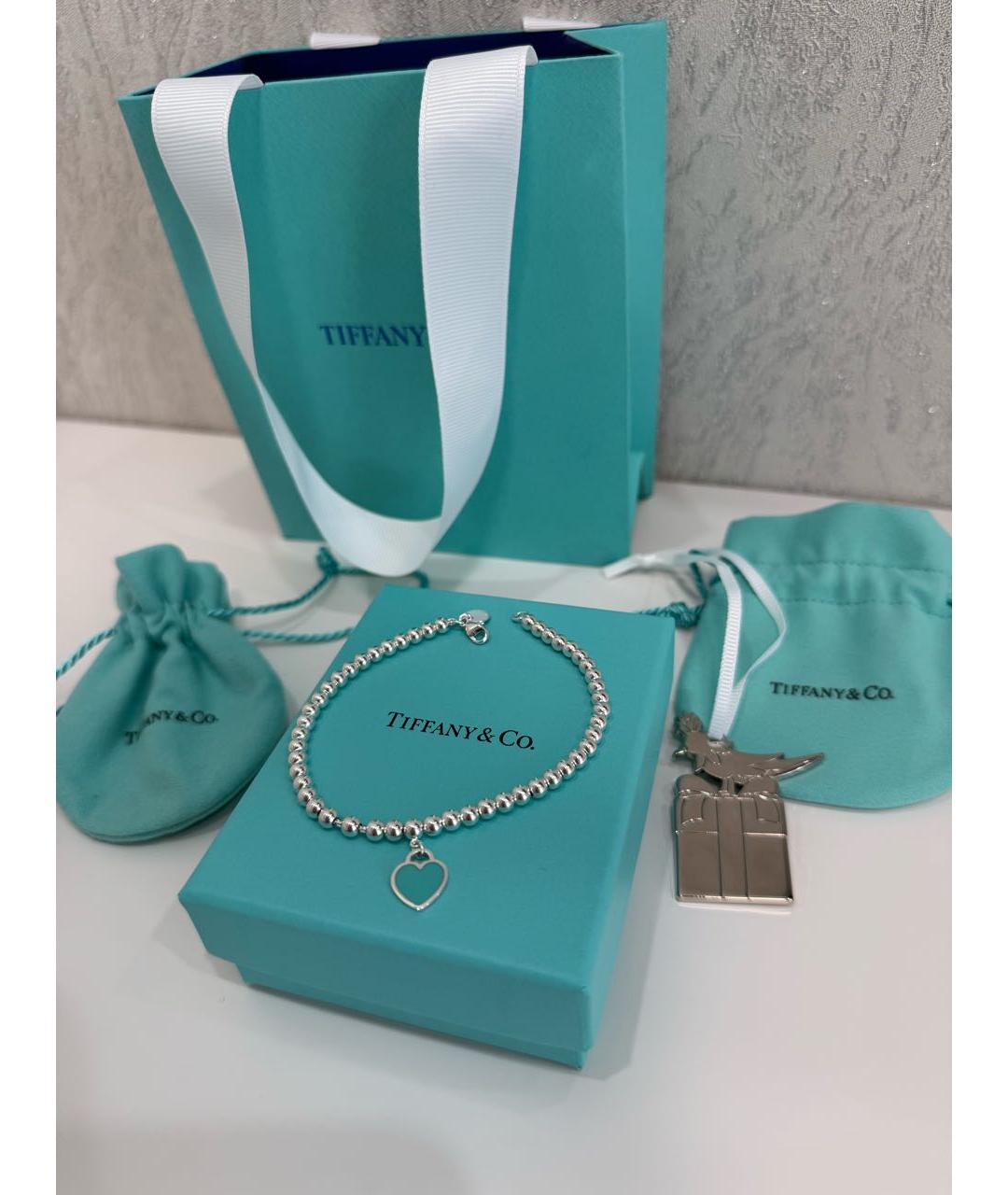 TIFFANY&CO Бирюзовый серебряный браслет, фото 3