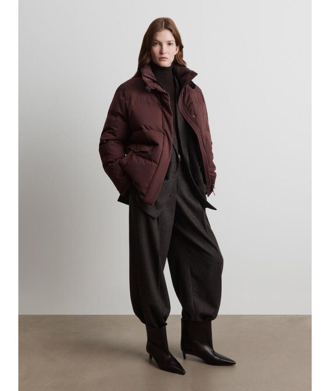 12 STOREEZ Коричневый хлопковый пуховик, фото 8