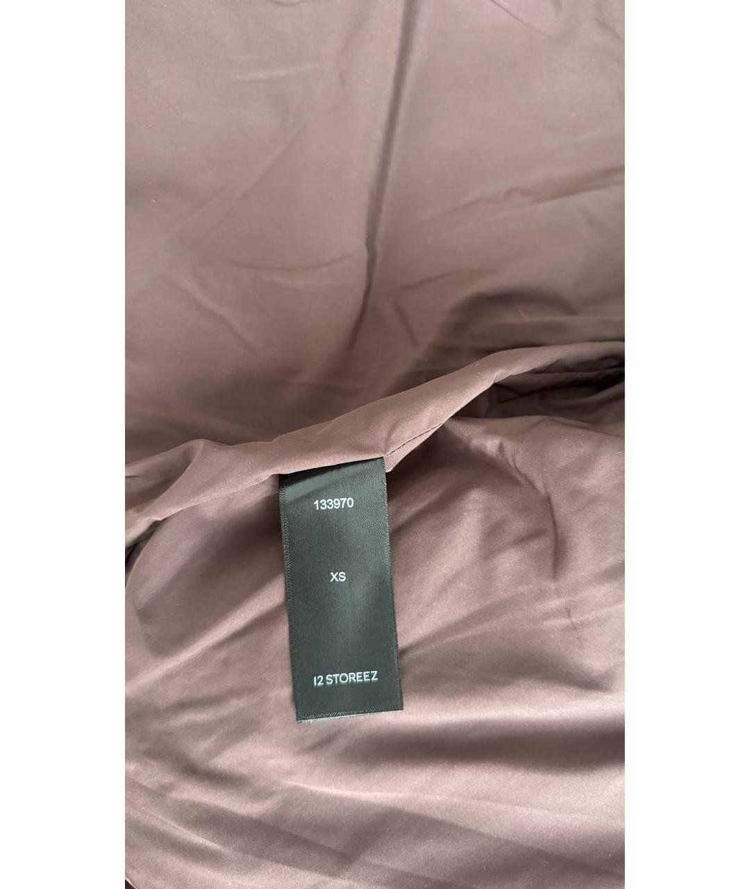 12 STOREEZ Коричневый хлопковый пуховик, фото 5