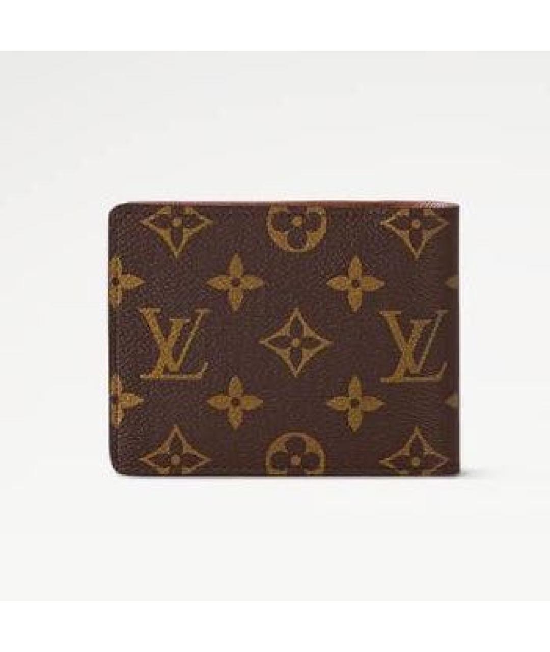 LOUIS VUITTON Коричневый кошелек, фото 4