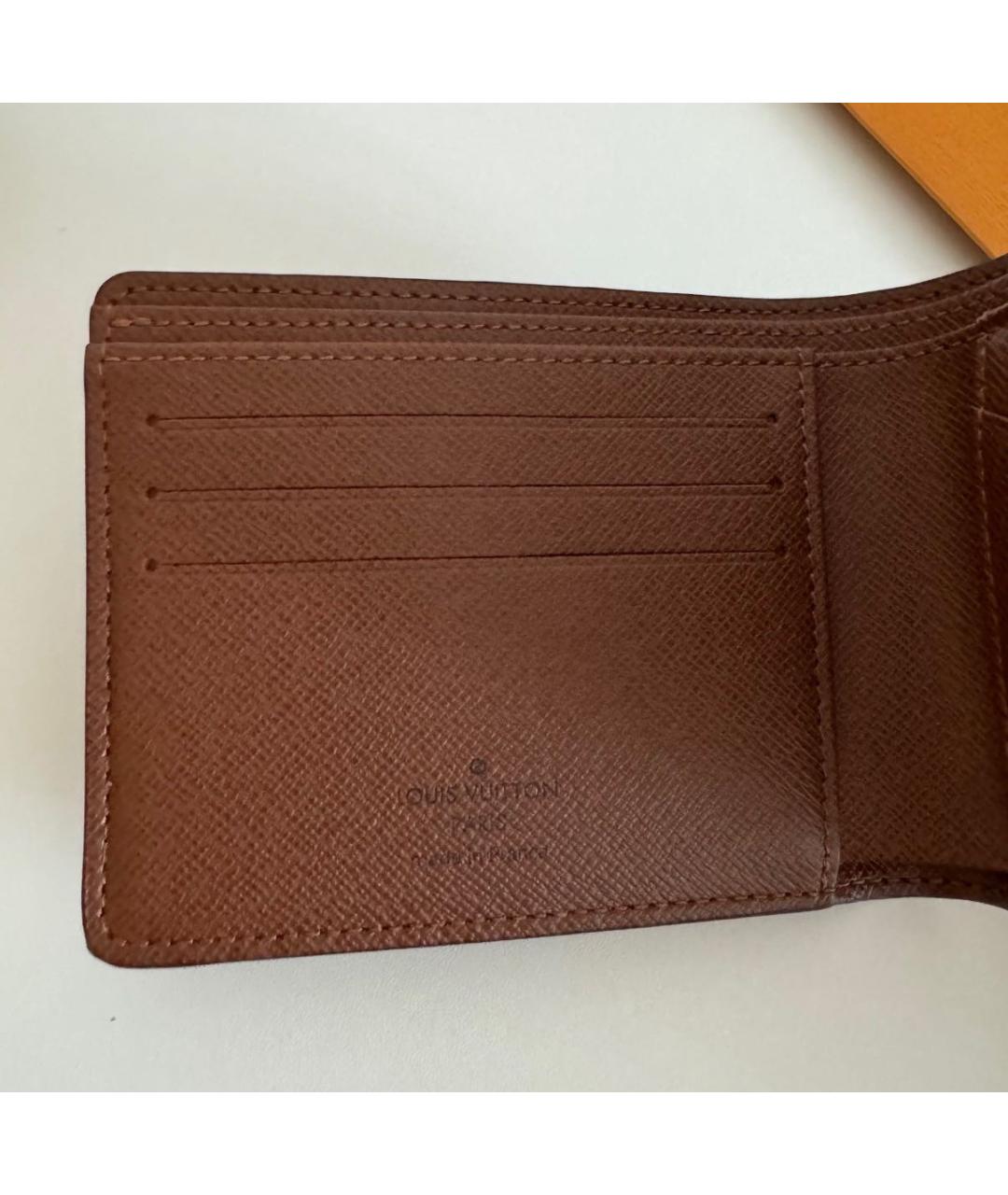 LOUIS VUITTON Коричневый кошелек, фото 8