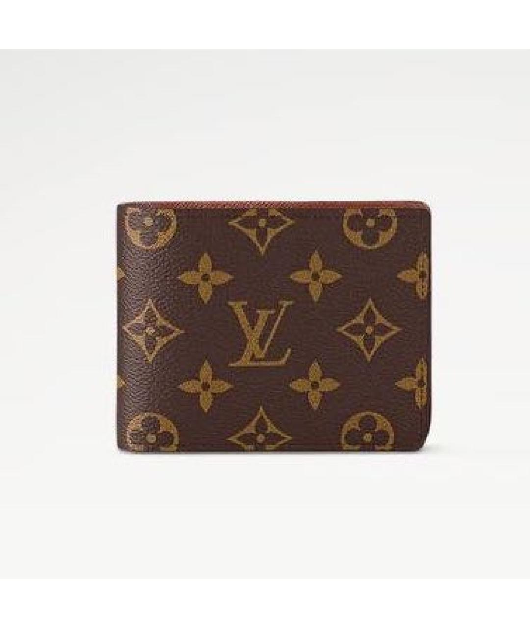 LOUIS VUITTON Коричневый кошелек, фото 9