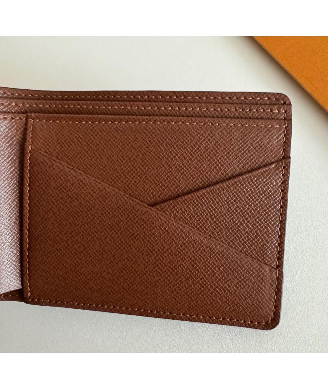 LOUIS VUITTON Коричневый кошелек, фото 7
