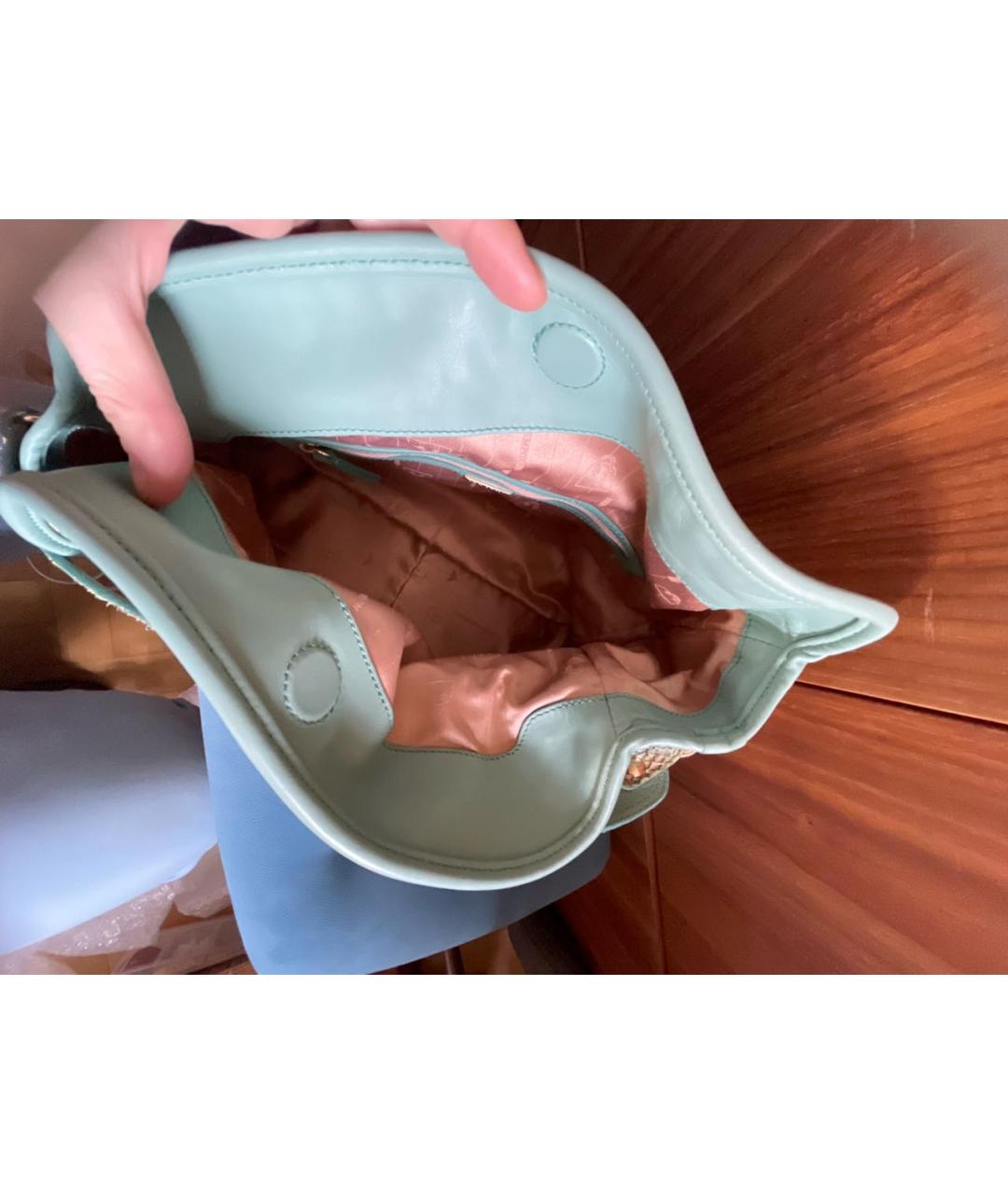 EMPORIO ARMANI Мульти кожаная сумка с короткими ручками, фото 4