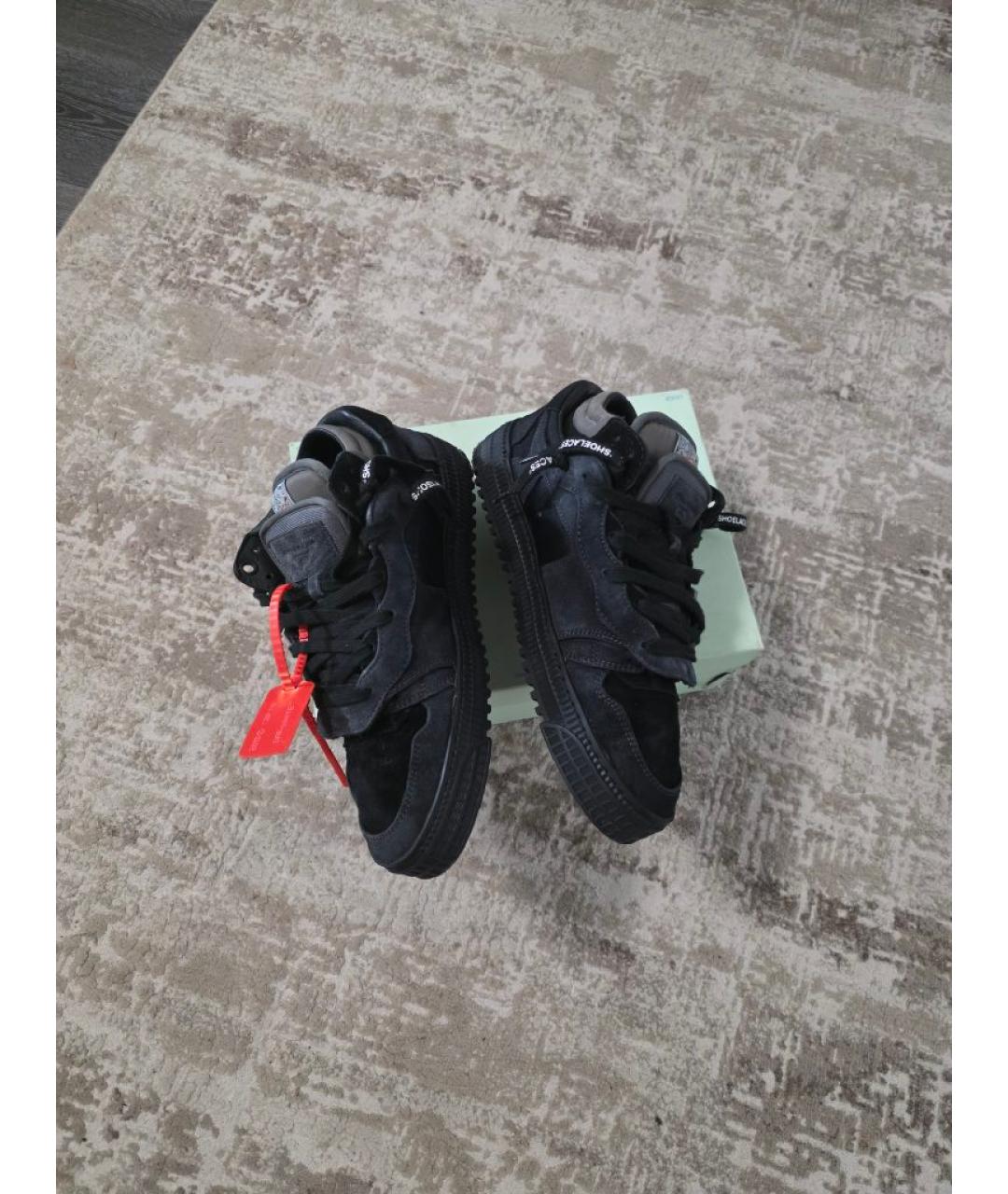 OFF-WHITE Черные замшевые кроссовки, фото 2