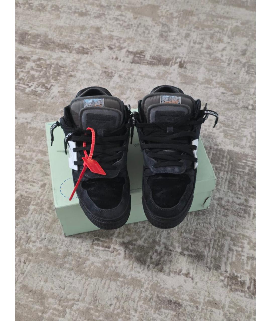 OFF-WHITE Черные замшевые кроссовки, фото 3