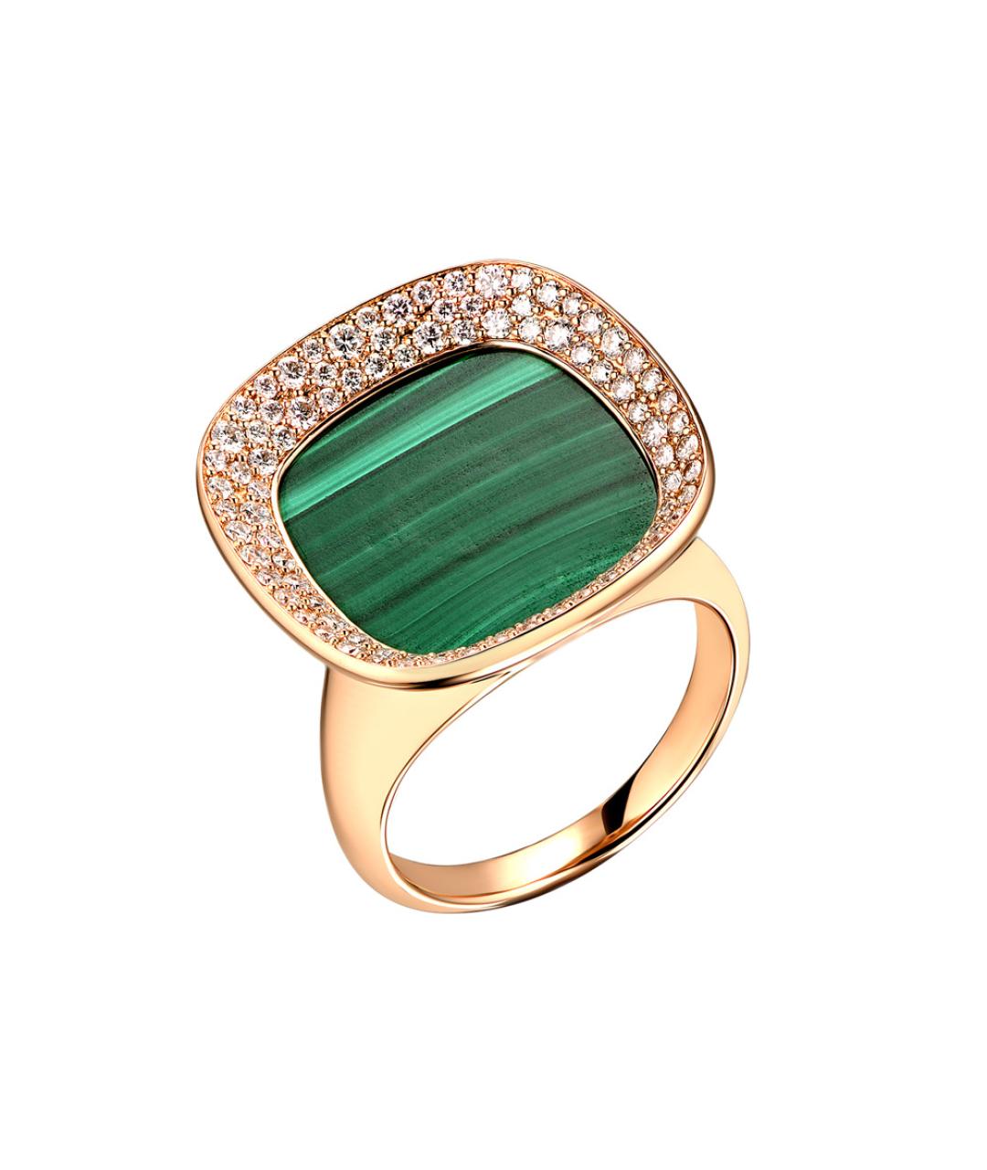 ROBERTO COIN Зеленые кольцо из желтого золота, фото 1
