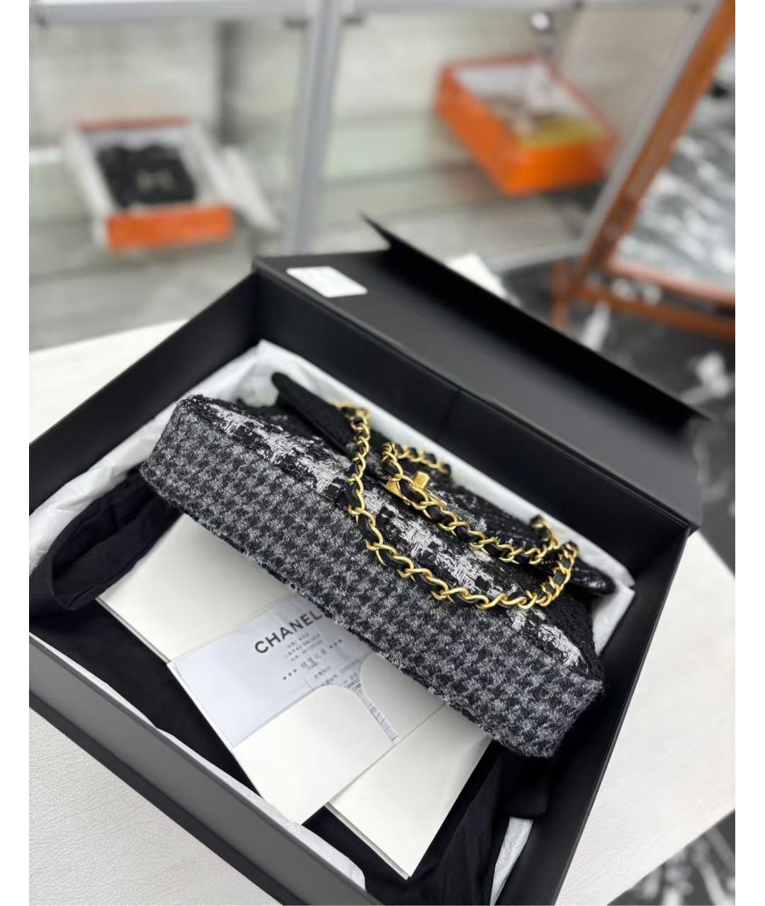 CHANEL Мульти твидовая сумка через плечо, фото 4