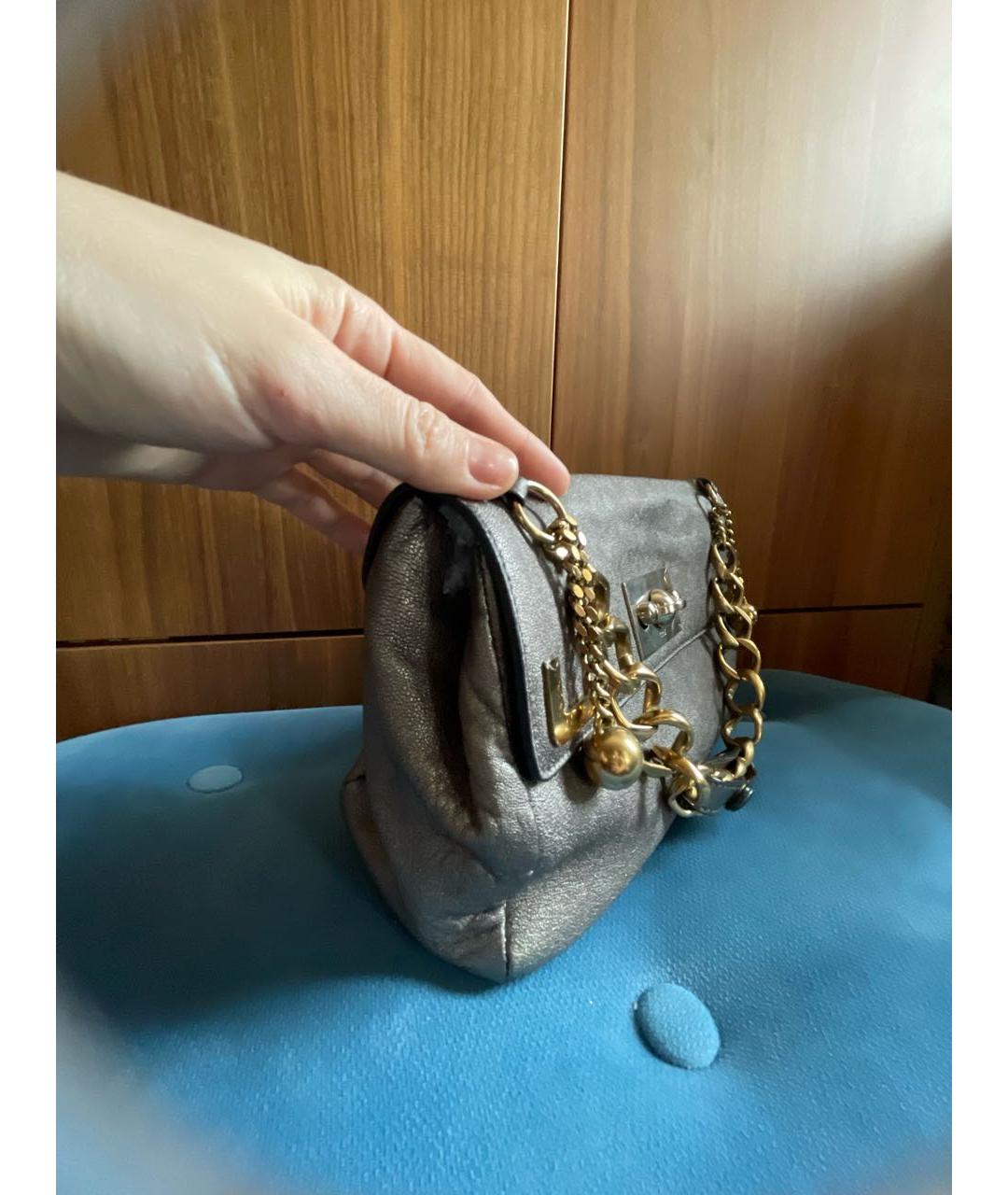 CHLOE Серая кожаная сумка через плечо, фото 2