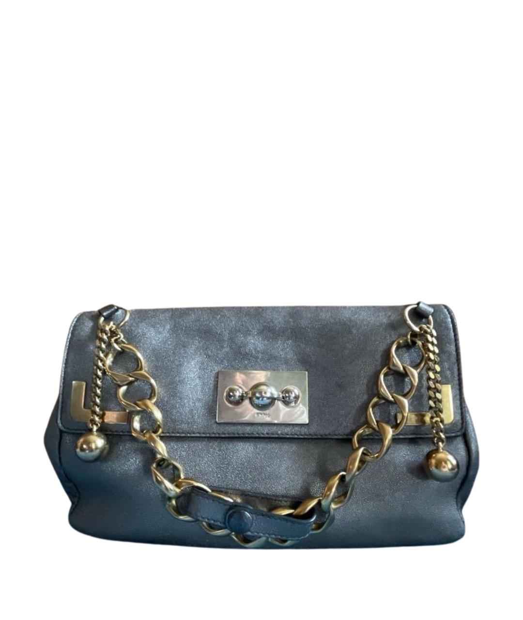 CHLOE Серая кожаная сумка через плечо, фото 1