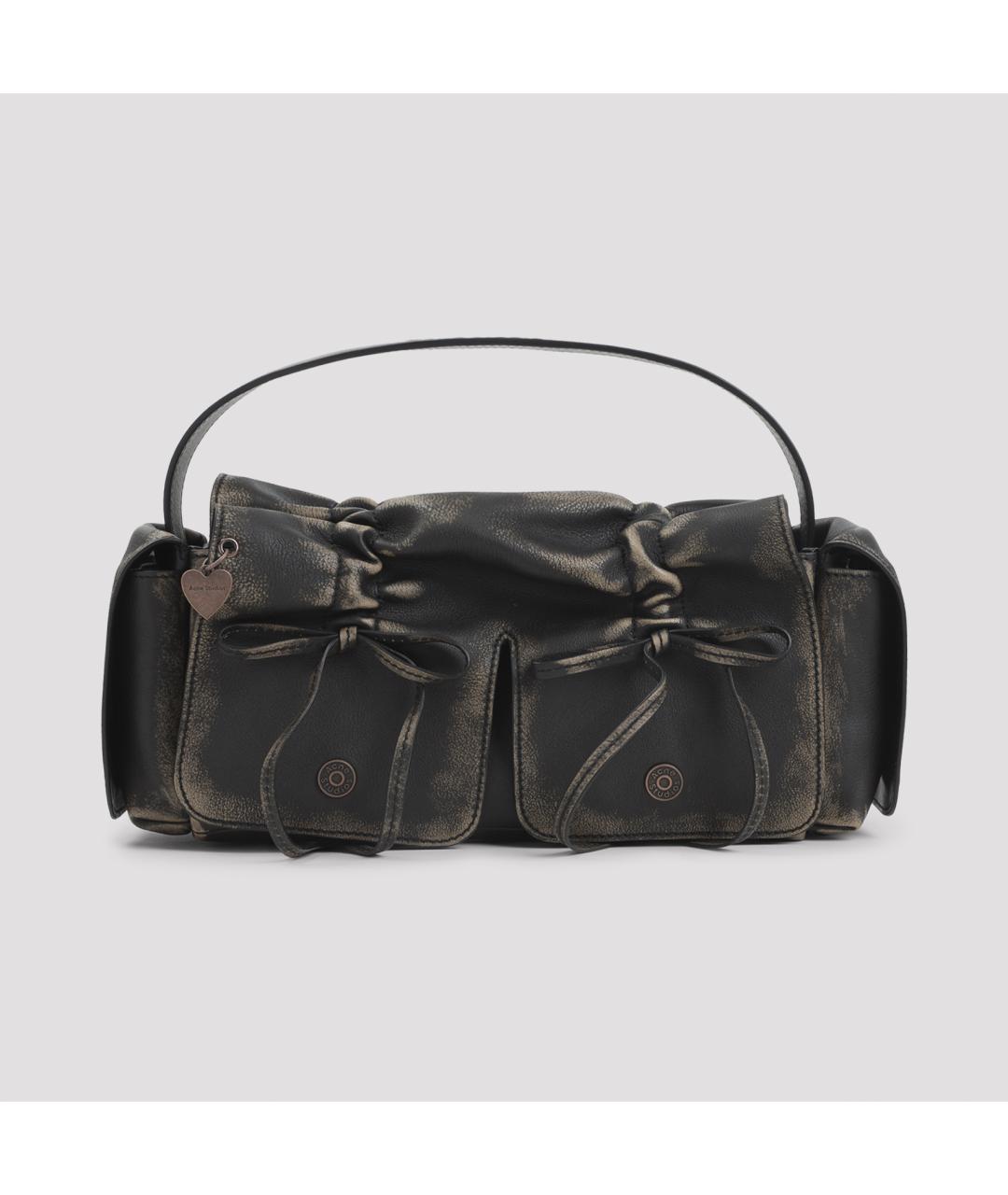 ACNE STUDIOS Коричневая кожаная сумка тоут, фото 2