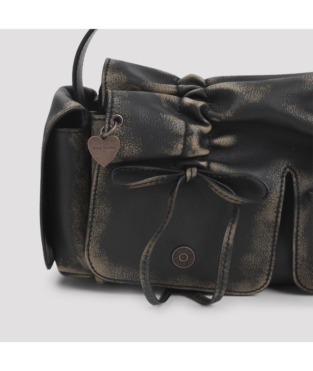 ACNE STUDIOS Коричневая кожаная сумка тоут, фото 4