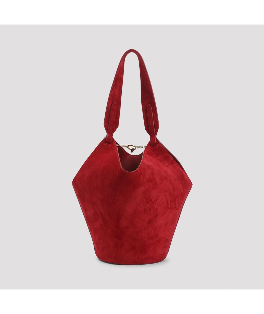 KHAITE Красная замшевая сумка через плечо, фото 2