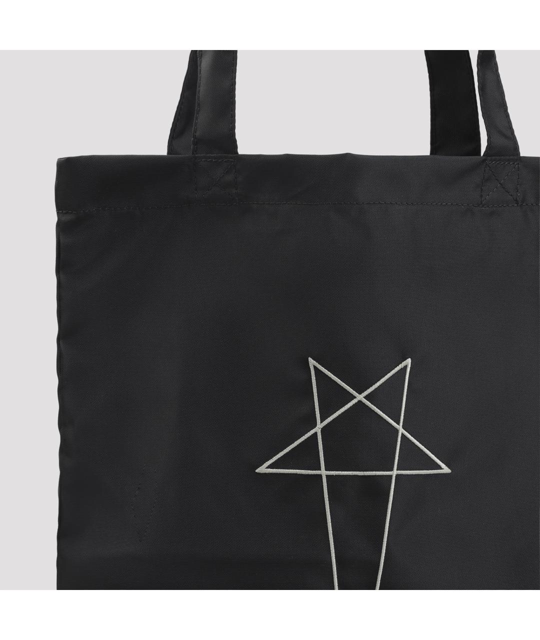 RICK OWENS DRKSHDW Черная сумка тоут, фото 4