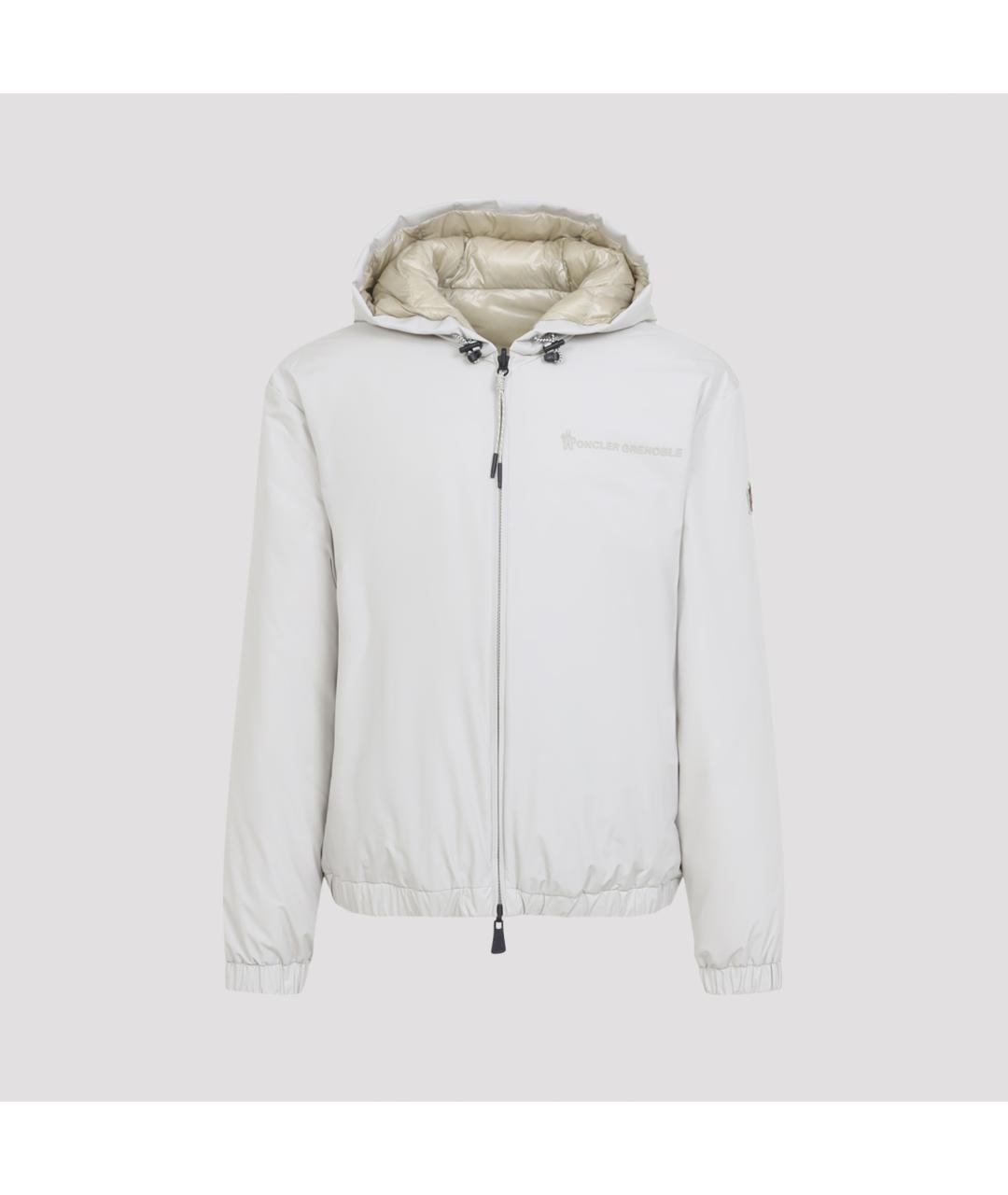 MONCLER GRENOBLE Бежевая полиамидовая куртка, фото 2
