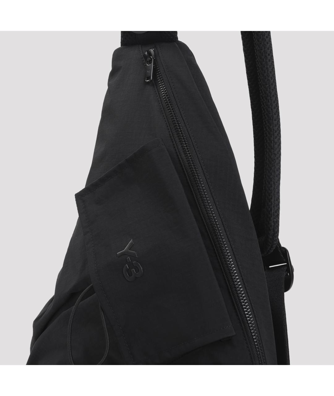 Y-3 Черная сумка на плечо, фото 4