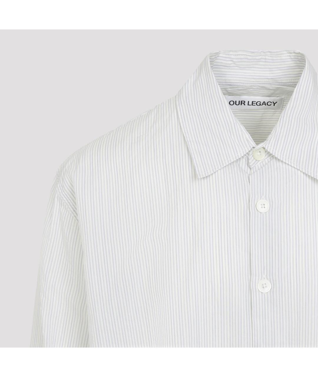 OUR LEGACY Серая хлопковая кэжуал рубашка, фото 5
