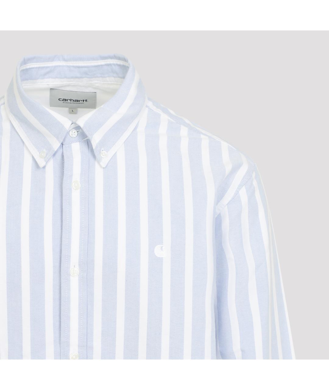CARHARTT WIP Голубая хлопковая классическая рубашка, фото 4
