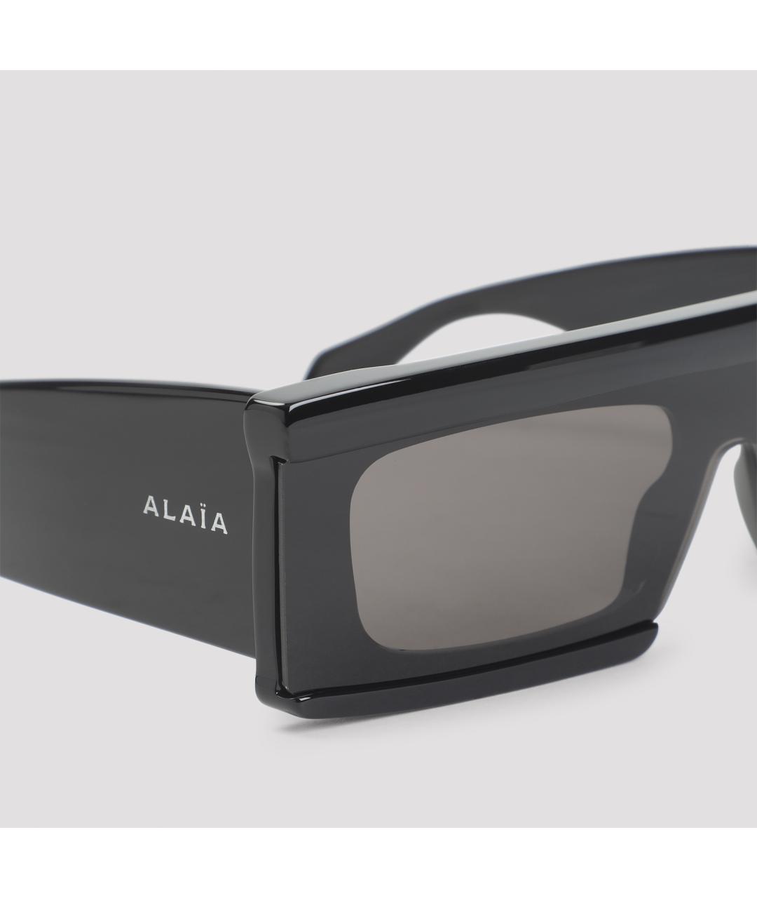 ALAIA Черные пластиковые солнцезащитные очки, фото 3