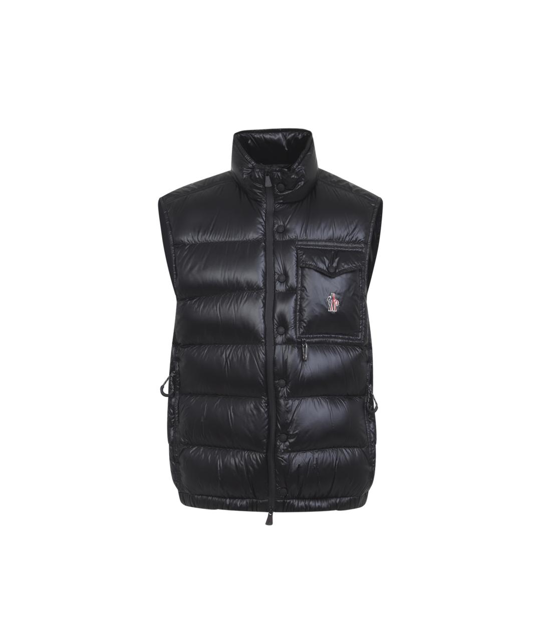 MONCLER GRENOBLE Черная полиамидовая жилетка, фото 1