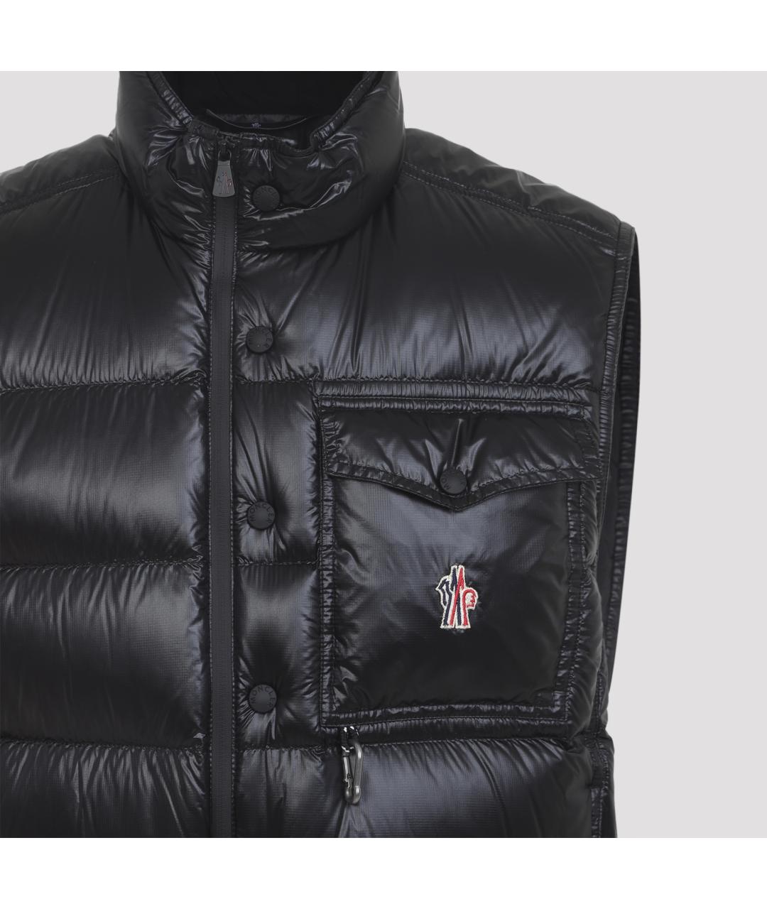 MONCLER GRENOBLE Черная полиамидовая жилетка, фото 5