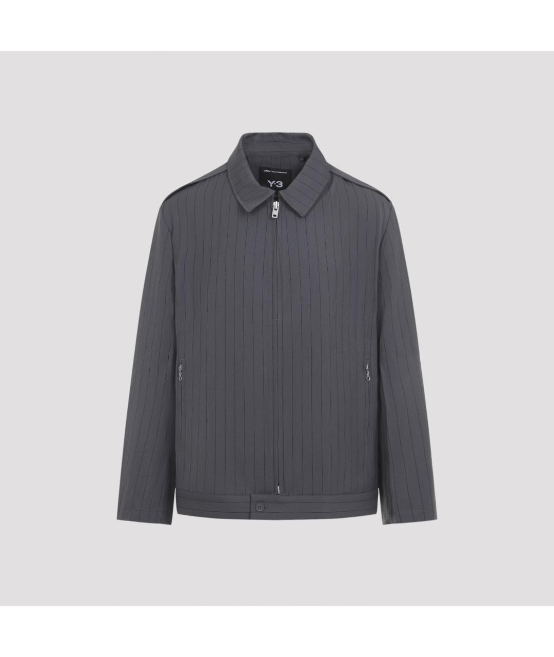 Y-3 Серая полиэстеровая куртка, фото 2