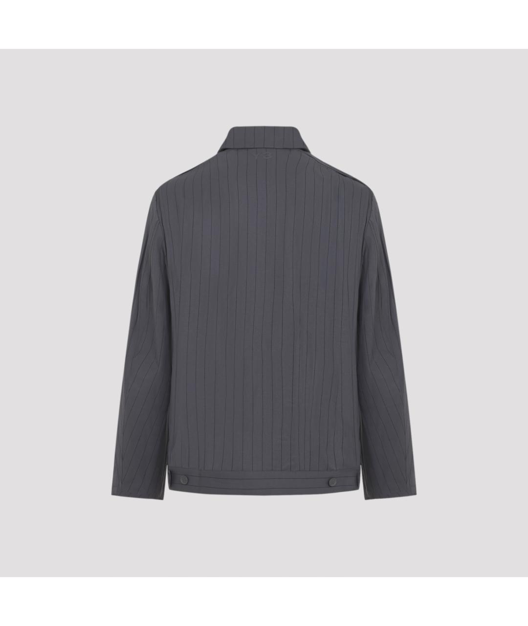 Y-3 Серая полиэстеровая куртка, фото 3