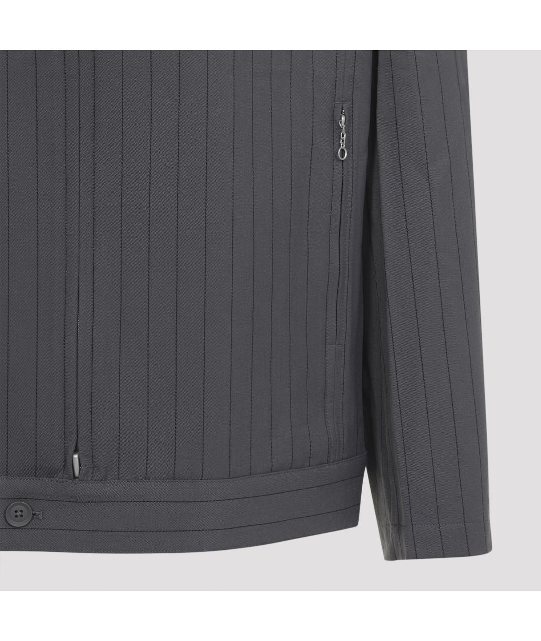 Y-3 Серая полиэстеровая куртка, фото 4