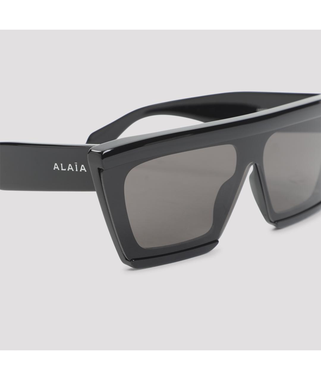 ALAIA Черные пластиковые солнцезащитные очки, фото 4