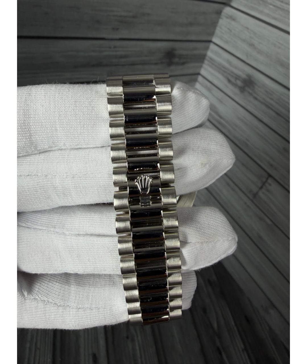 ROLEX Голубые платиновые часы, фото 9