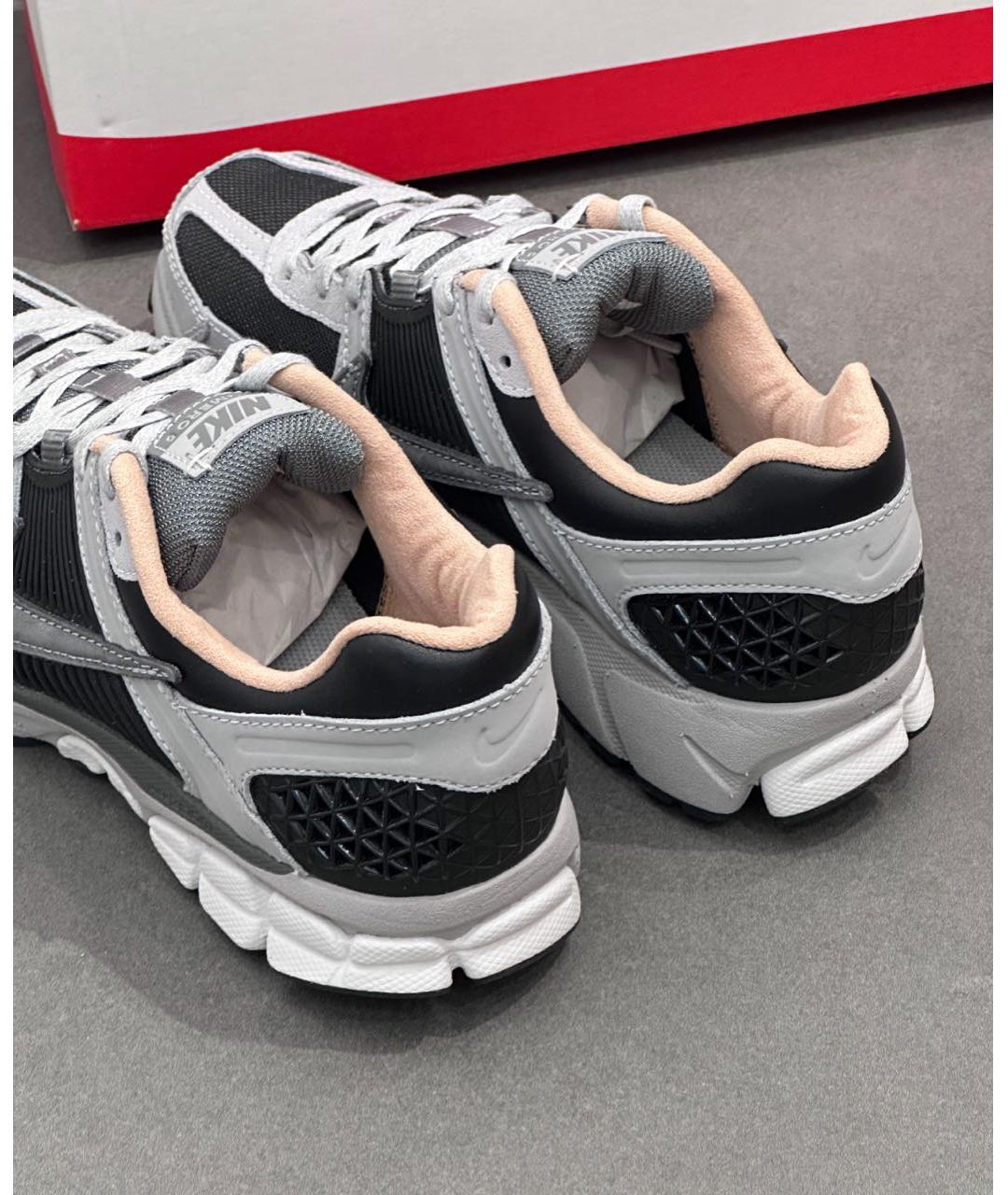 NIKE Антрацитовые текстильные низкие кроссовки / кеды, фото 8