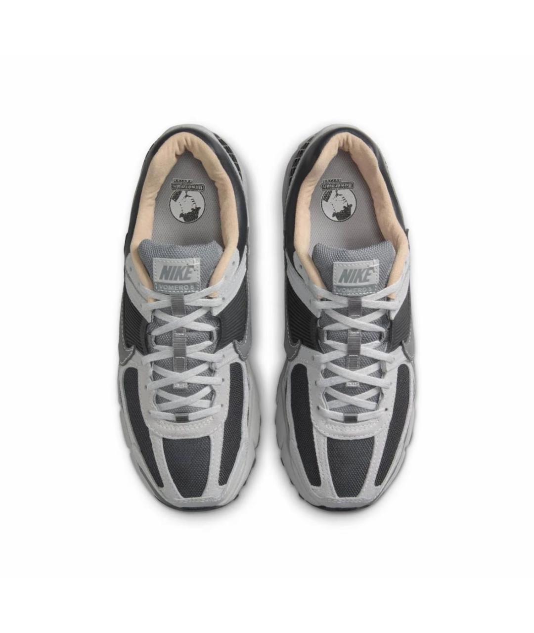 NIKE Антрацитовые текстильные низкие кроссовки / кеды, фото 3