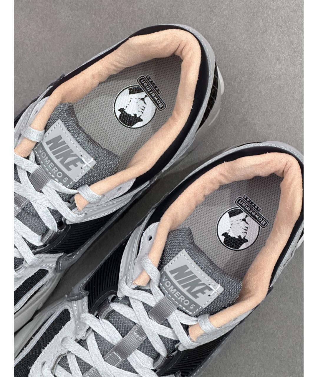 NIKE Антрацитовые текстильные низкие кроссовки / кеды, фото 7