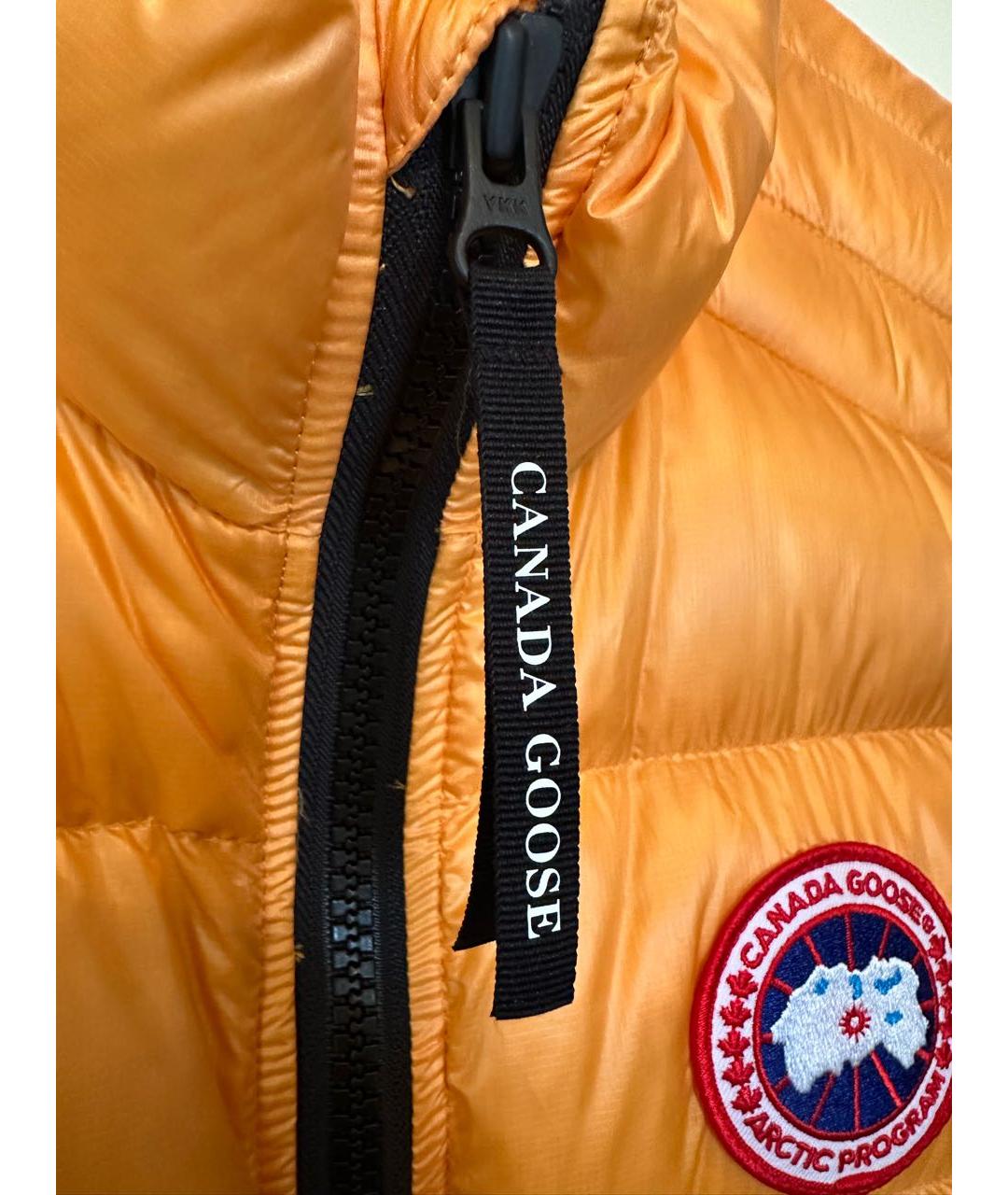 CANADA GOOSE Оранжевый полиэстеровый жилет, фото 3